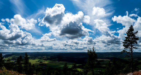 Panorama view from Tosseberg, Torsby, Sweden