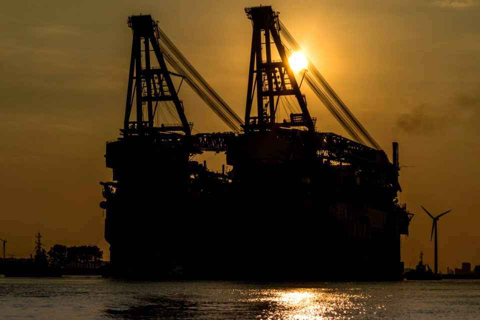Saipem 7000, Nieuwe Waterweg, Hoek van Holland