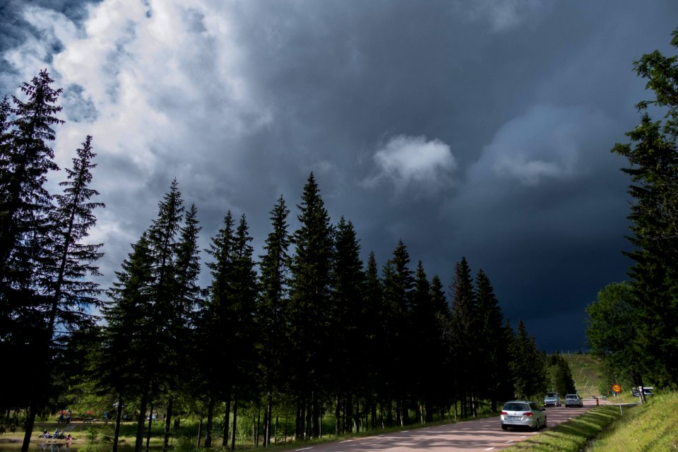 Heavy rain clouds @Grönklitt, Orsa, Sweden