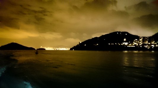 on the ferry to lamma island