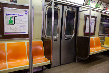 NYC Subway interior photo
