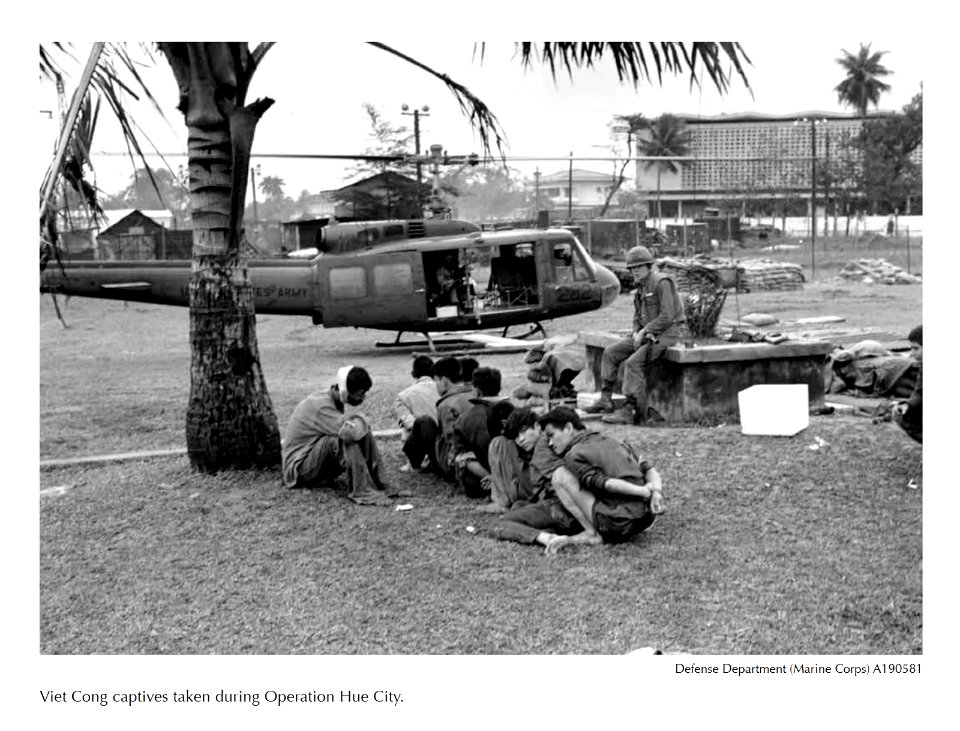 Viet Cong captives taken during Operation Hue City.