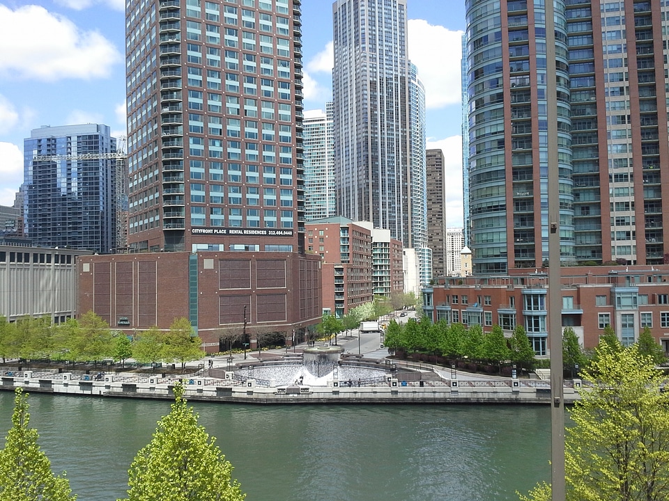 Architecture landmark river