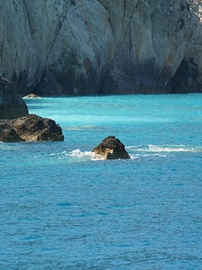 Turquoise stones limestone rocks