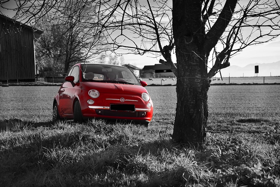 Black and white vehicle oldtimer