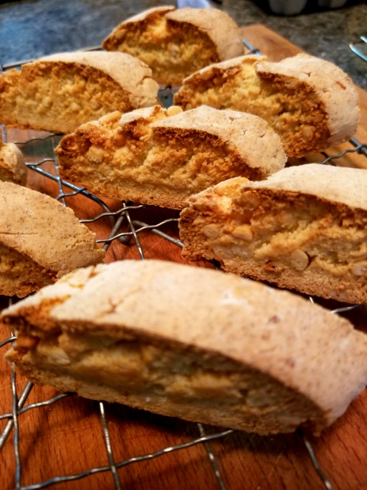 Day 340 New biscotti flavour:lemon pine nut