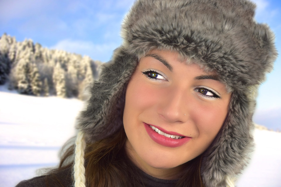 Melted female face