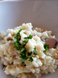 Day 153, leftovers again... crab risotto photo