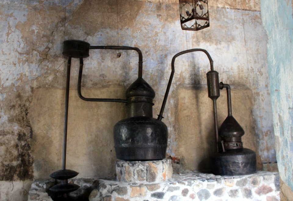 Tequila town distillery