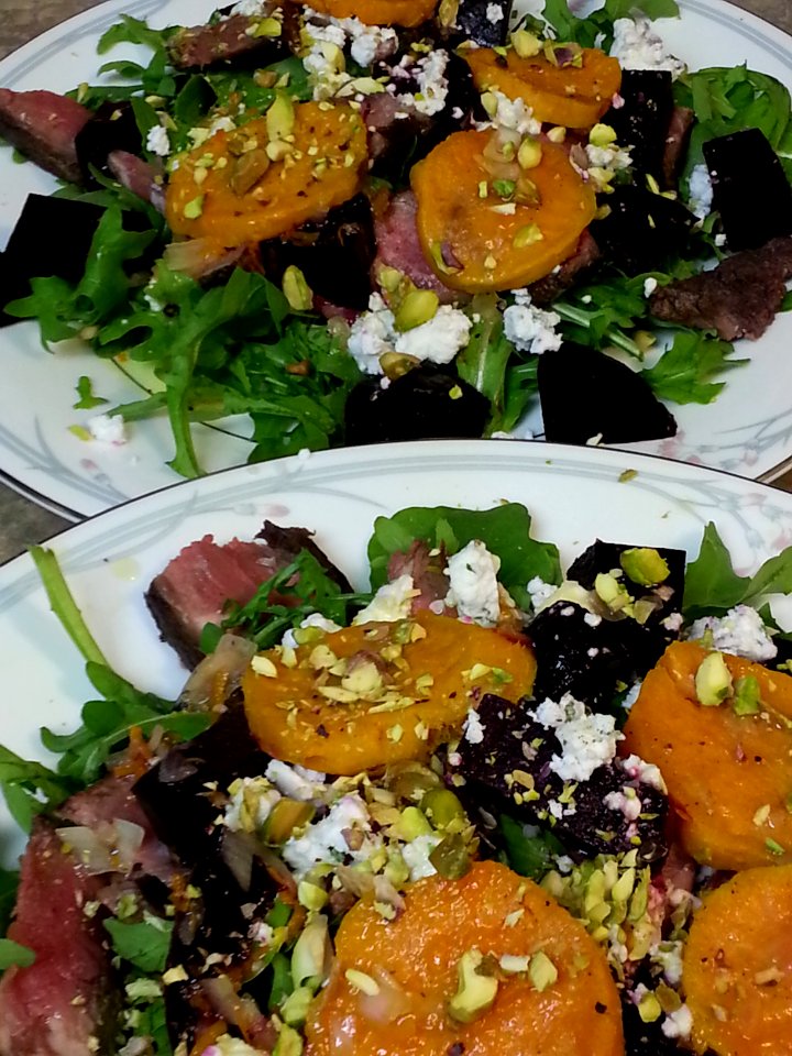 roated beet salad