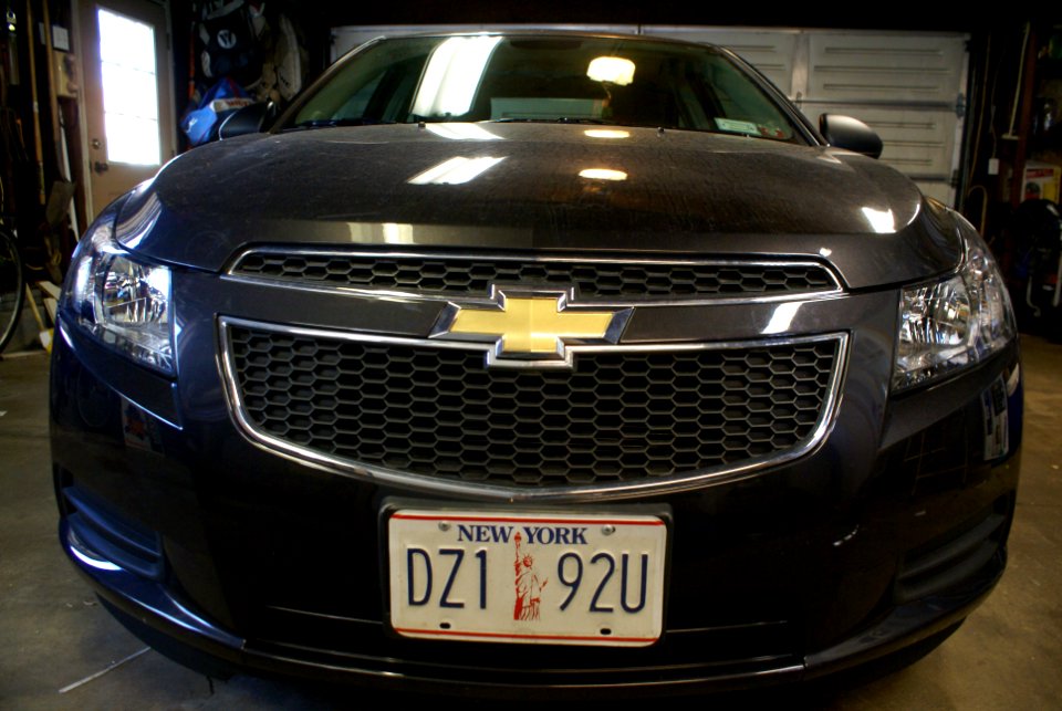 90's NY License Plate on 2013 Chevy Cruze