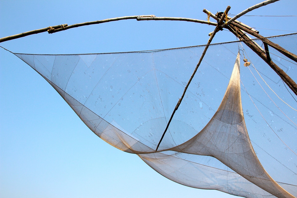 Fishing port fishing net