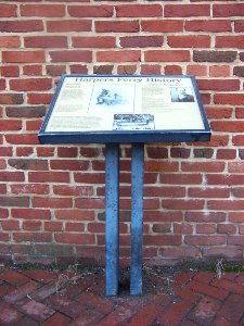 Harpers Ferry History (Heyward Shepherd), NPS Wayside in Lower Town