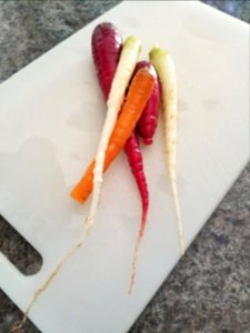 Day 201 tri-colour carrots