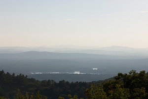 Hills hazy outdoor photo