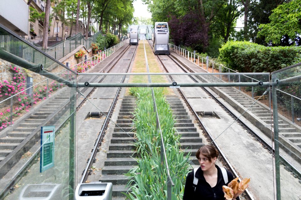Waiting for the funicular
