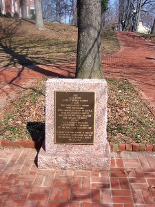 NAACP John Brown tablet, plaque on Camp Hill