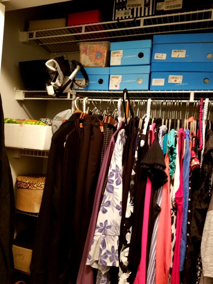 Day 005 I can find things in my closet now.