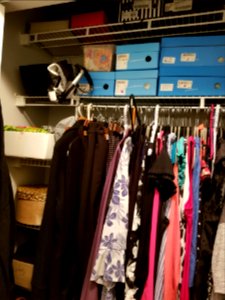 Day 005 I can find things in my closet now.