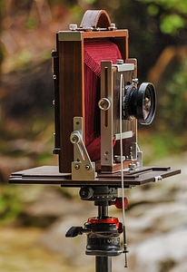 Analog síkfilmes wooden camera