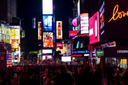 Crowded Times Square photo