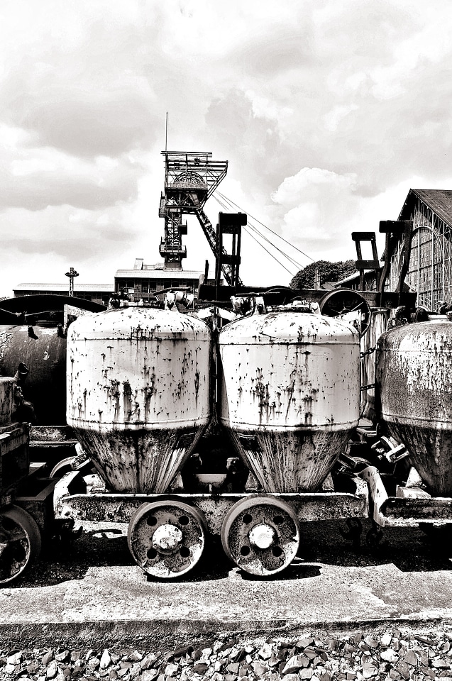 Ruhr area industry headframe