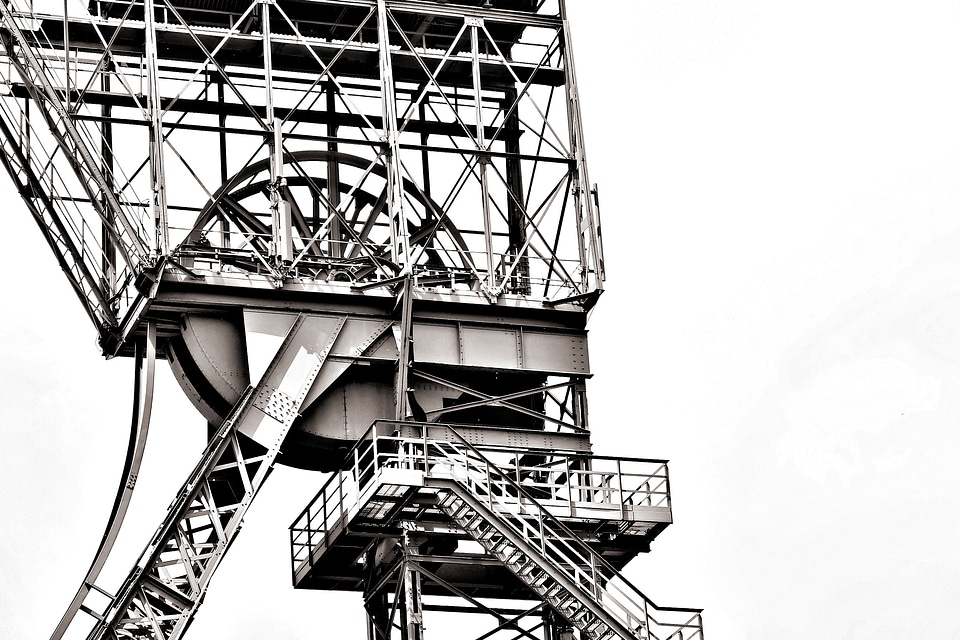 Ruhr area industry headframe