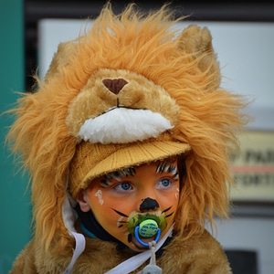 Face paint cute lion