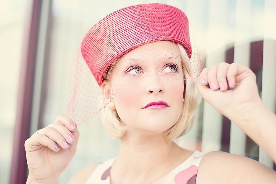 Glamorous attractive hat
