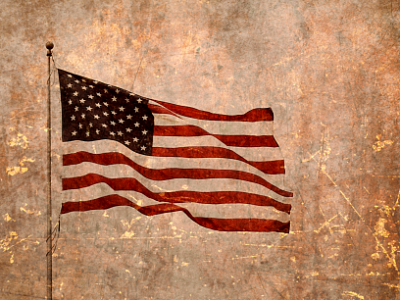 USA flag texture photo