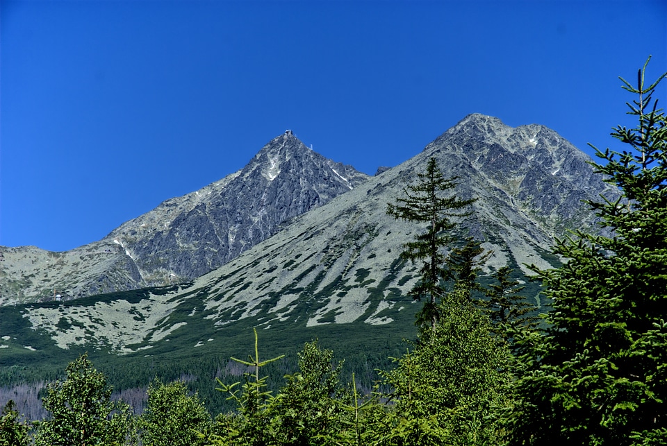 Top view mountains view