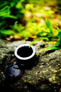 Extension tube and lens cap photo