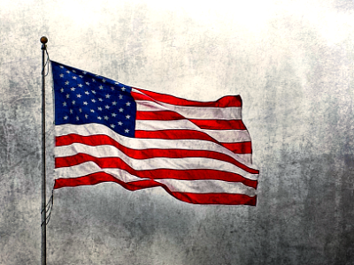 USA flag textured photo