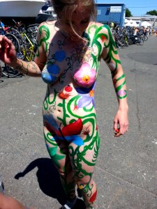 Fremont Solstice Parade Painting Party 2015