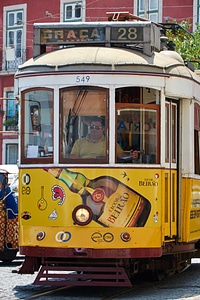 Tram drive traffic photo