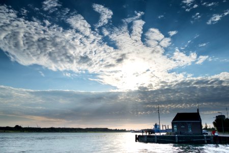 Clouds over Maassluis Harbour