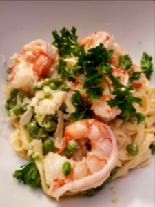 Shrimp pasta photo