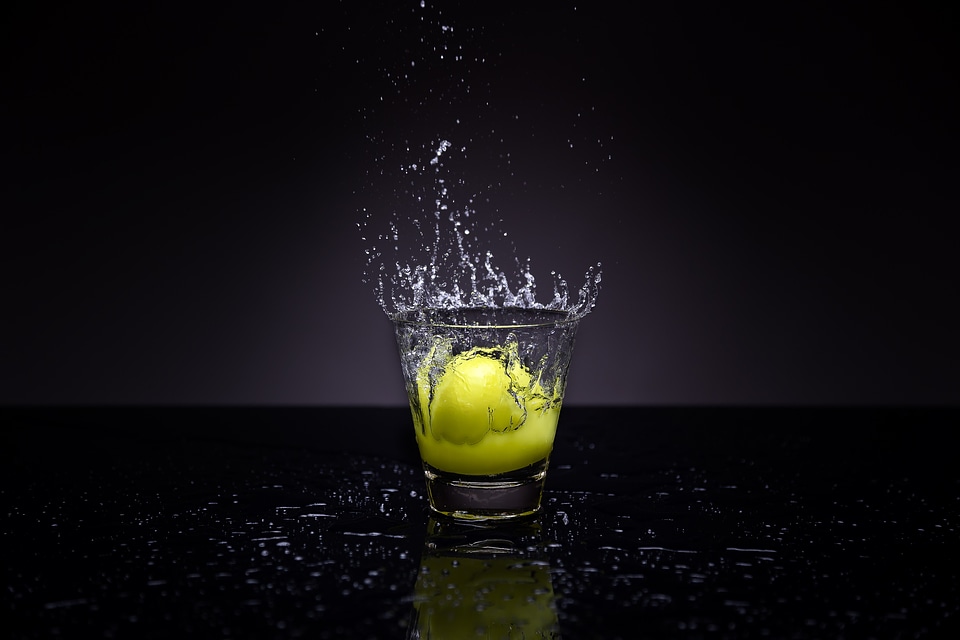 Glass liquid fruit