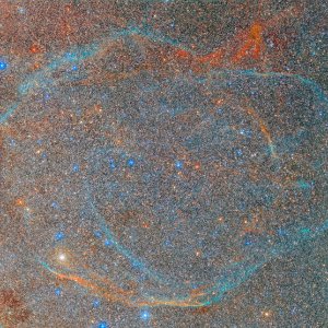 SNR G65.3+5.7 + Wall Of Stars