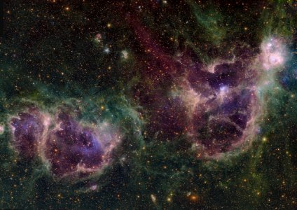 IC 1848 and IC 1805 - The Soul and Heart Nebulae