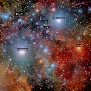 Orion's Belt (labeled) photo
