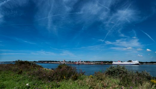 Panorama Hoek van Holland as seen from Rozenburg