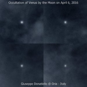 Daytime Occultation of Venus by the Moon on April 6, 2016 photo