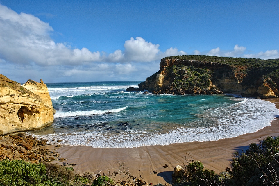 Beach ocean landscape