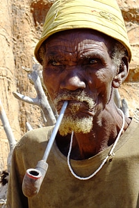 Africa old man pipe