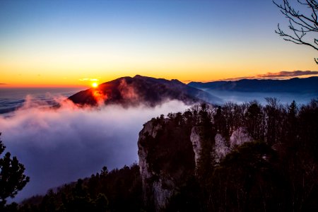 Sonnenuntergang Roggenfluh