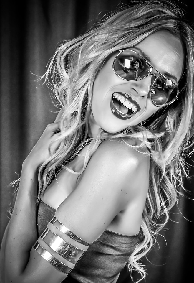 Sunglasses woman portrait