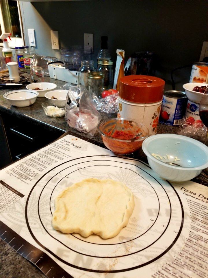 Day 276 Pizzas in the making
