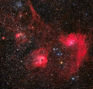 Nebular complex in Auriga (FOV 4x4°)
