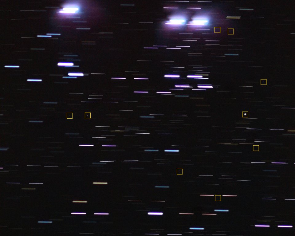 Focus test with geostationary satellites